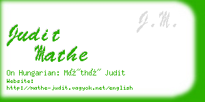 judit mathe business card